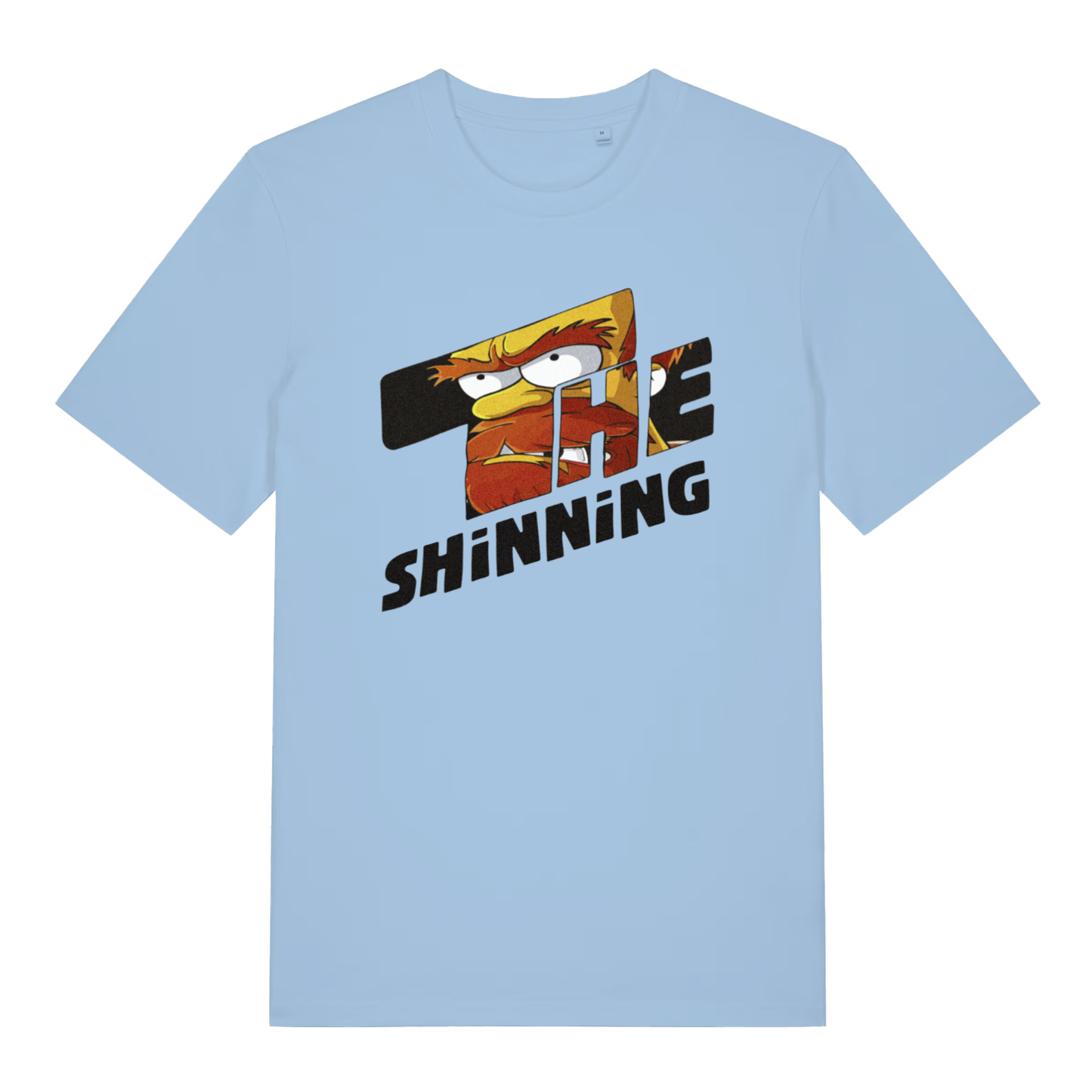 Sky blue The Shinning funny horror parody t-shirt with Animal Muppet face mash-up graphic  