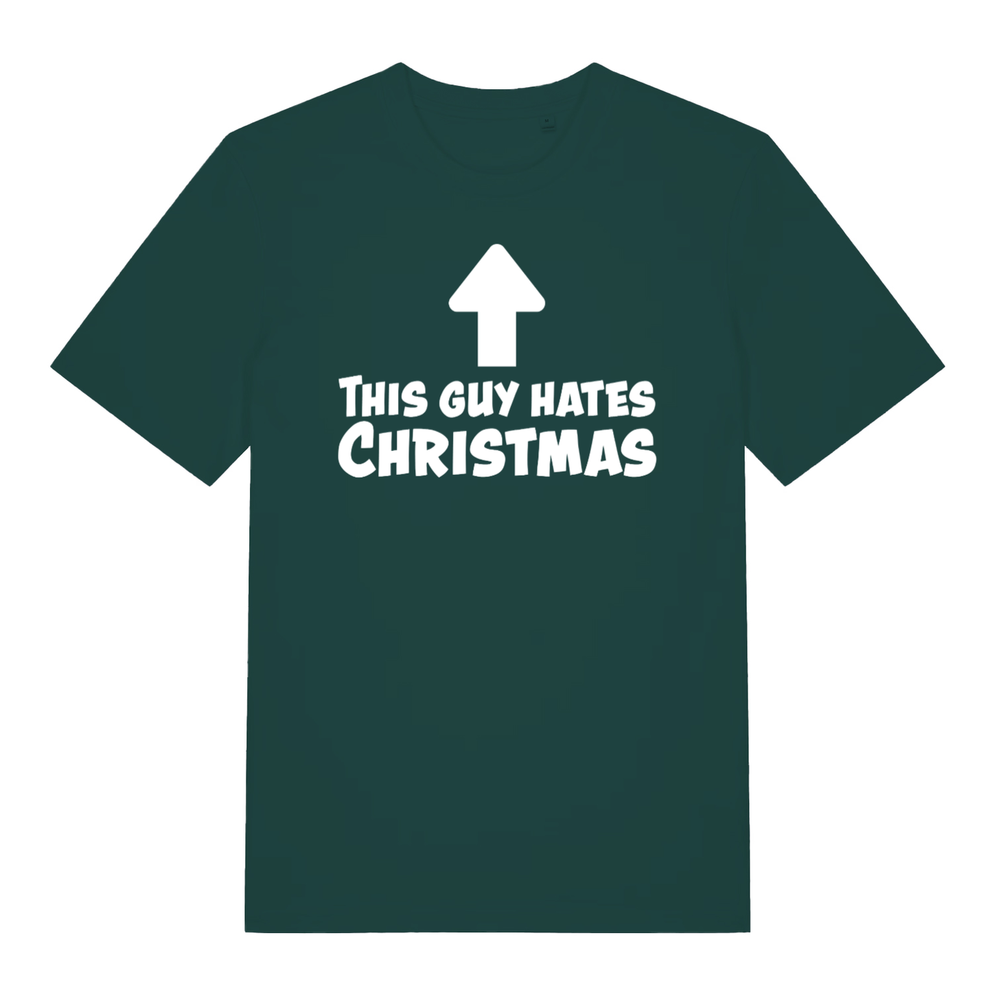 Green This Guy Hates Christmas men’s funny slogan t-shirt with witty festive banter print  