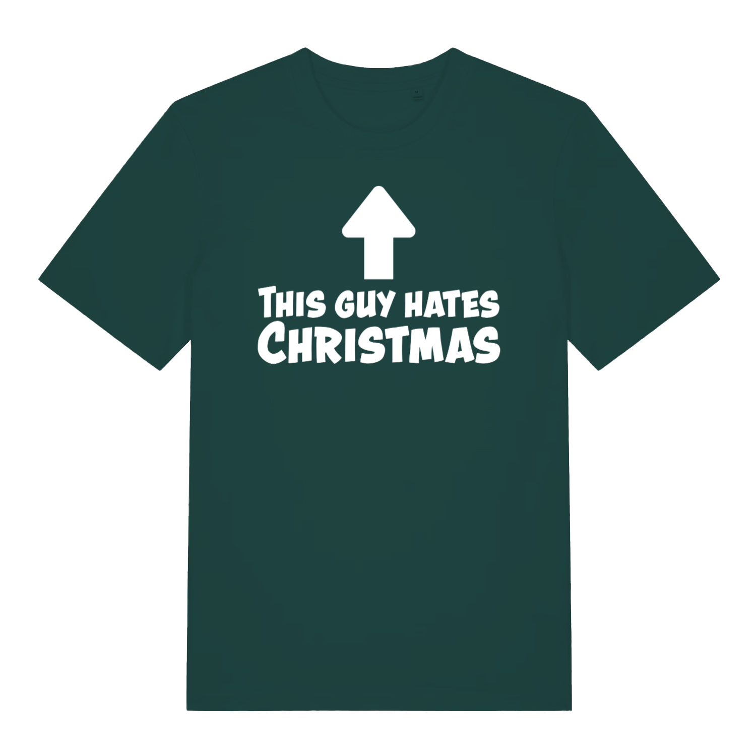 Green This Guy Hates Christmas men’s funny slogan t-shirt with witty festive banter print  