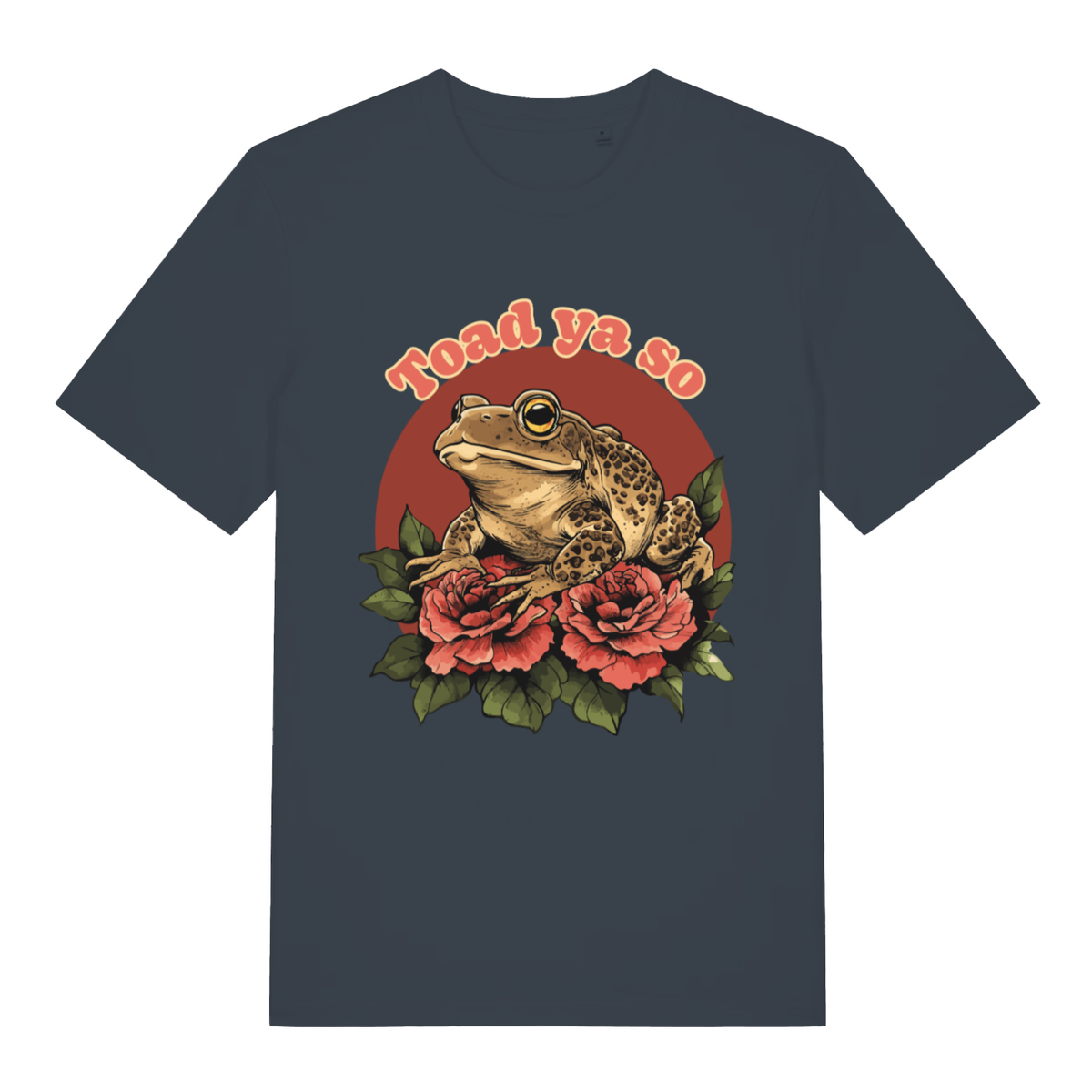 Ink grey Toad Ya So women’s funny graphic t-shirt with bold toad ya so graphic  