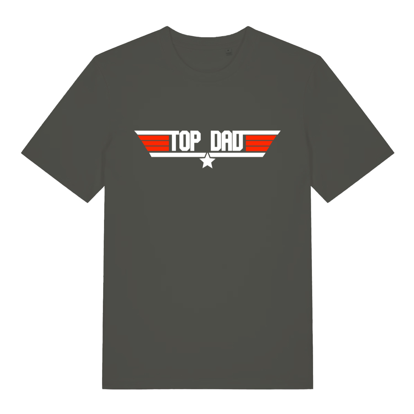 Khaki Top Dad men’s funny graphic t-shirt featuring ultimate father’s day banter print  
