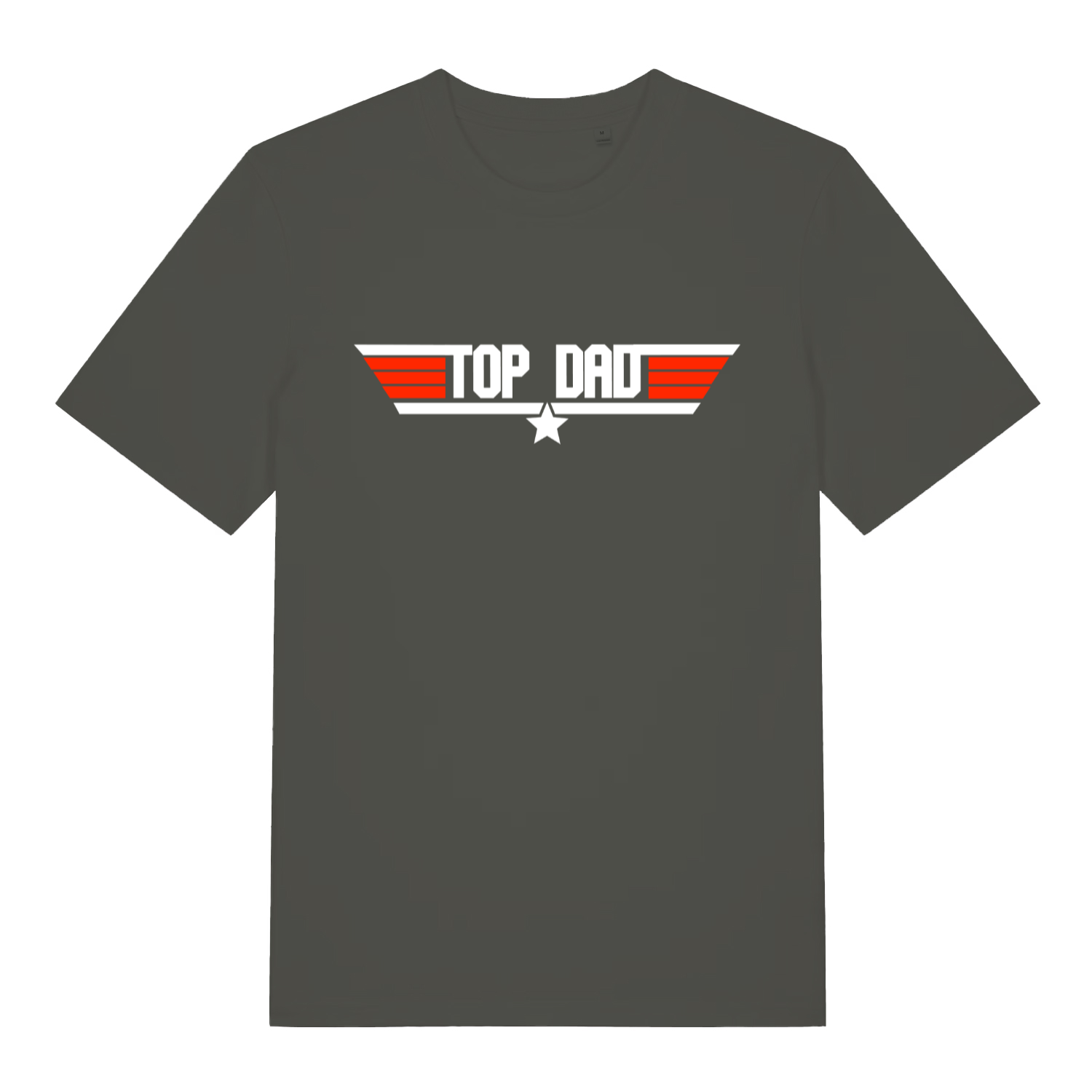 Khaki Top Dad men’s funny graphic t-shirt featuring ultimate father’s day banter print  