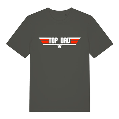 Khaki Top Dad men’s funny graphic t-shirt featuring ultimate father’s day banter print  
