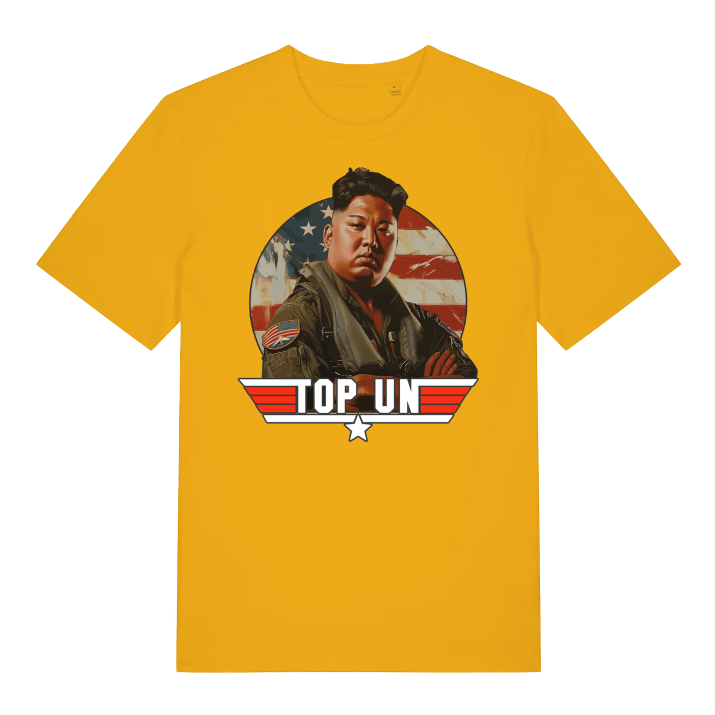 Yellow Top Un men’s funny graphic t-shirt with cheeky Kim Jong-un statement  