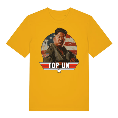 Yellow Top Un men’s funny graphic t-shirt with cheeky Kim Jong-un statement  