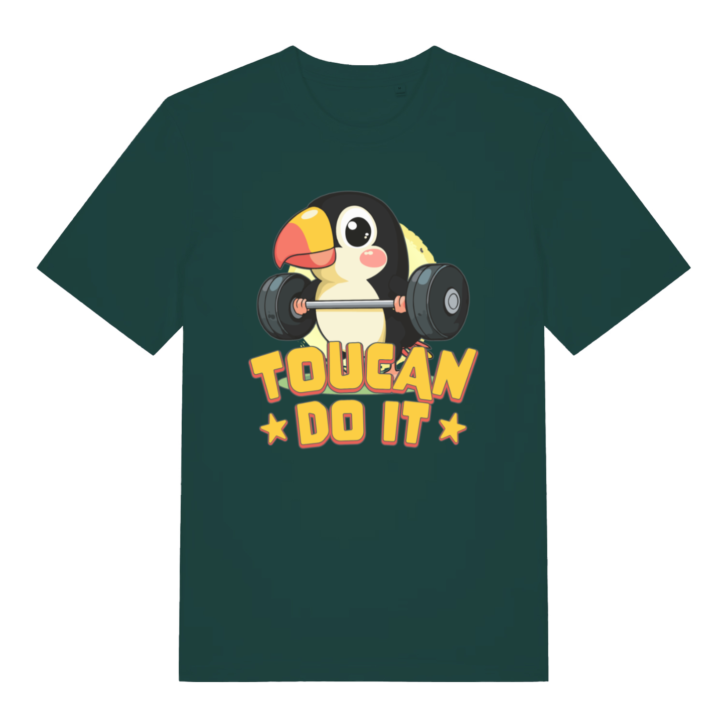 Glazed green Toucan Do It men’s funny graphic t-shirt with bold toucan do it graphic  