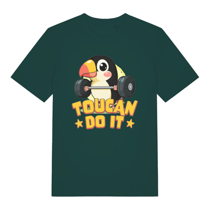 Glazed green Toucan Do It men’s funny graphic t-shirt with bold toucan do it graphic  