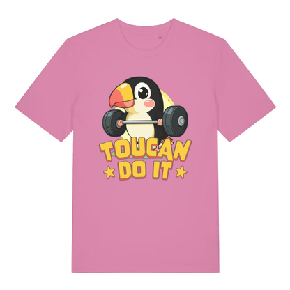 Pink Toucan Do It women’s funny graphic t-shirt featuring ultimate animal motivation print  