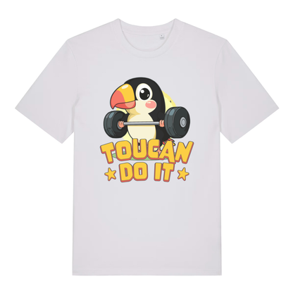 White Toucan Do It women’s funny graphic t-shirt with cheeky toucan do it statement  