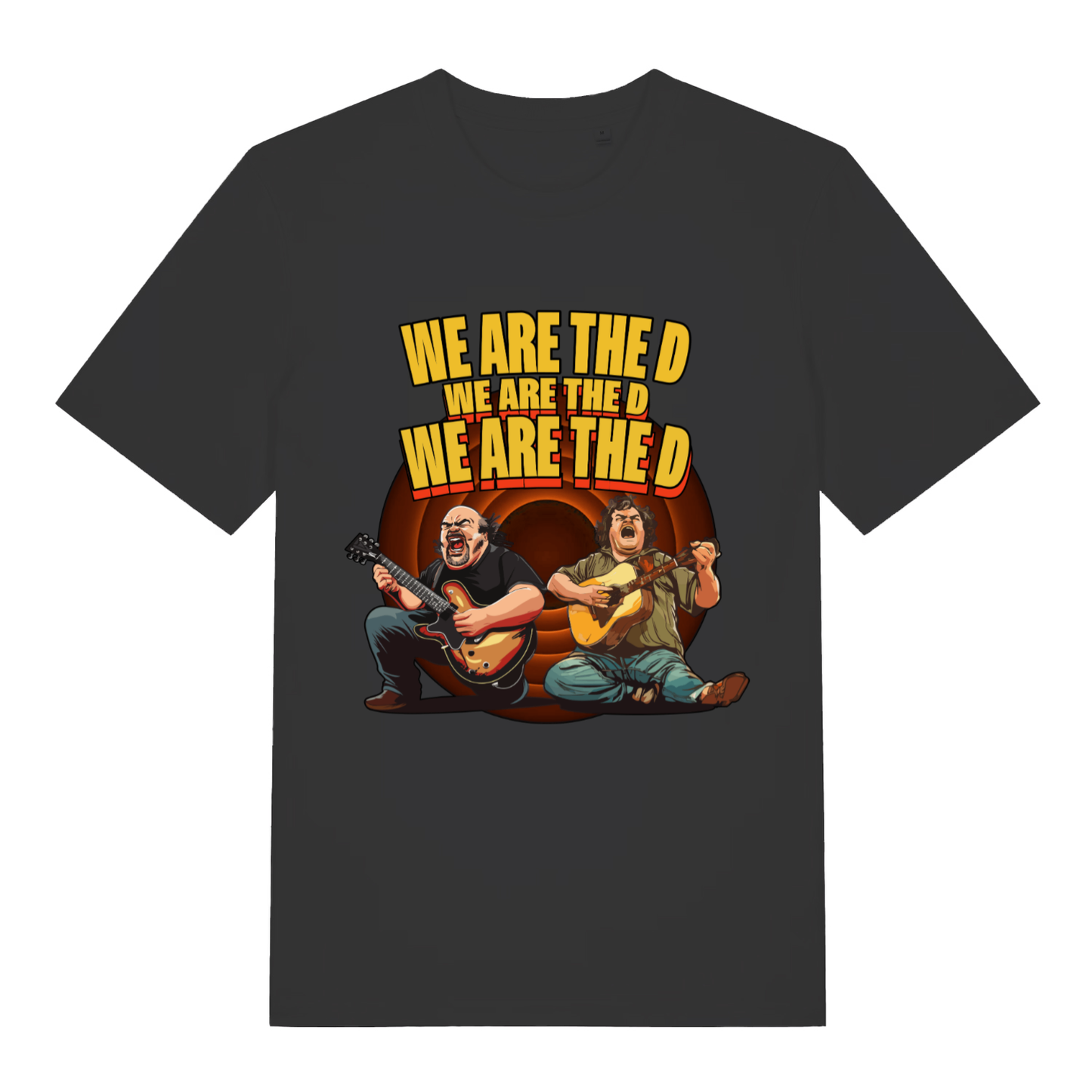 Black We Are The D women’s funny graphic t-shirt featuring witty we are the d print  