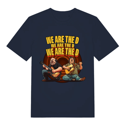 Navy We Are The D women’s funny graphic t-shirt featuring ultimate we are the d print  
