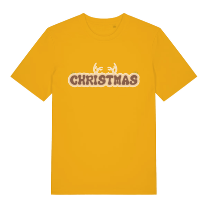 Christmas Antlers T-Shirt | Festive Reindeer Christmas Tee UK