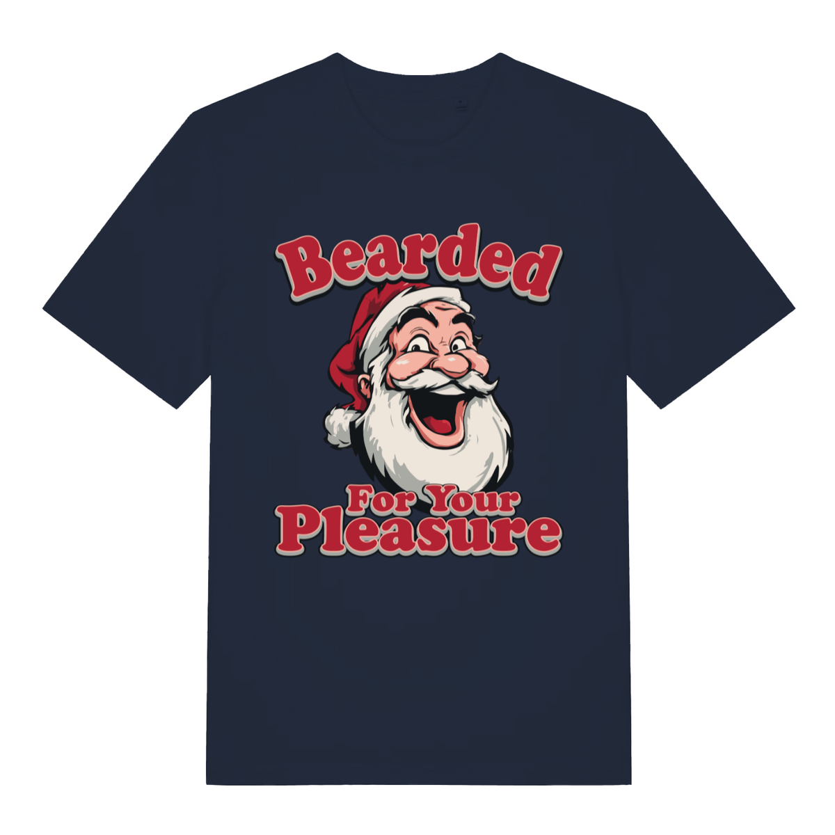 Navy Bearded For Your Pleasure men’s funny Christmas t-shirt with ultimate bearded for your pleasure print  