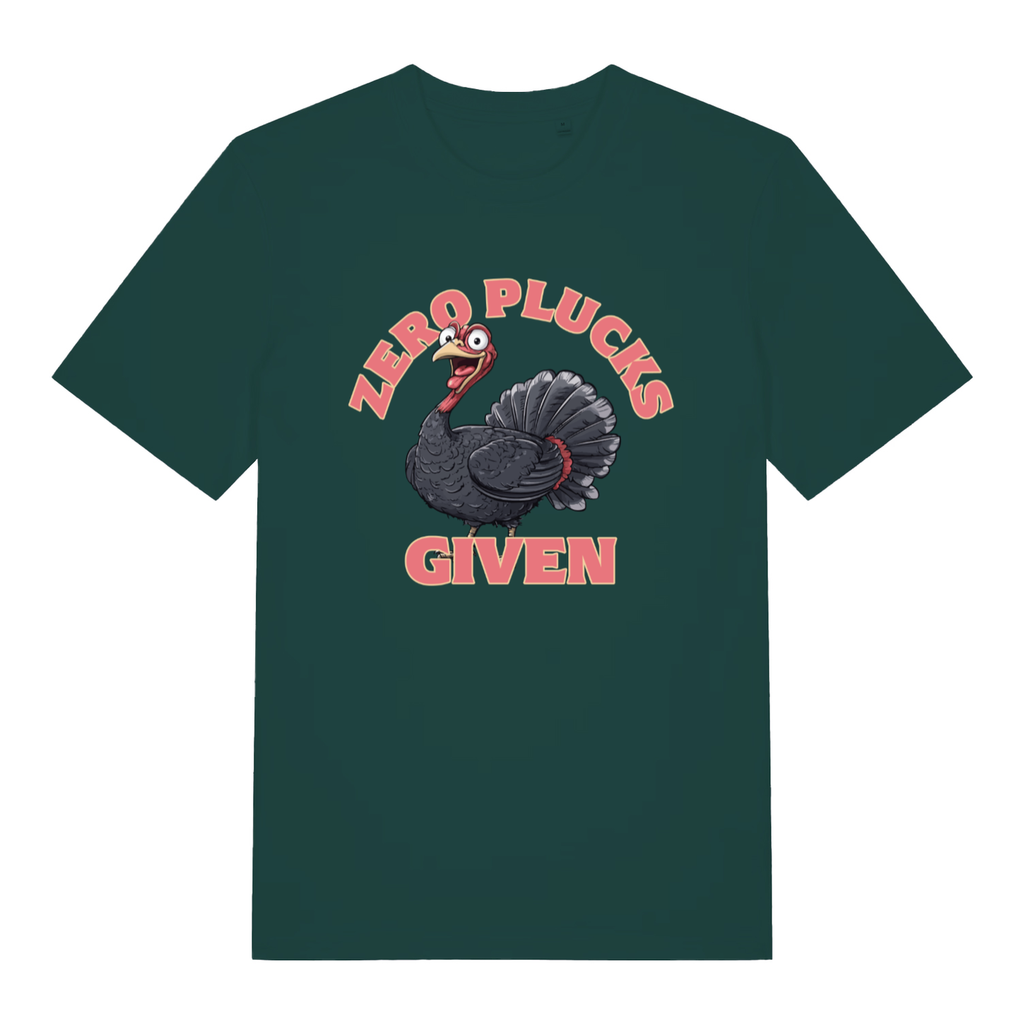 Green Zero Plucks Given men’s funny Christmas t-shirt with bold festive turkey design  