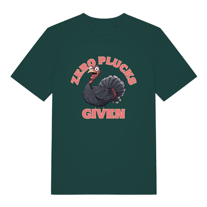 Green Zero Plucks Given men’s funny Christmas t-shirt with bold festive turkey design  