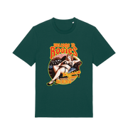 green music t-shirt with the graphic of a lady in underwear and the logan 'welcome to rosies'