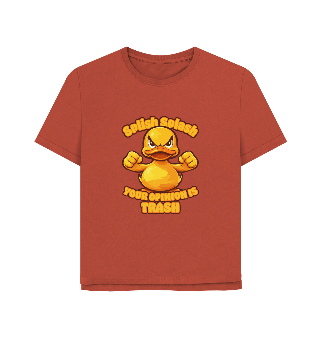 Rust Splish Splash Women's Relaxed Fit T-shirt