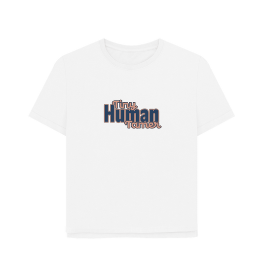 White Tiny Human Tamer Women's Relaxed Fit T-shirt