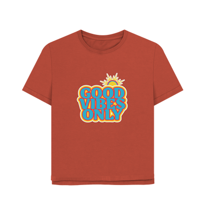 Rust Good Vibes Women's Relaxed Fit T-shirt