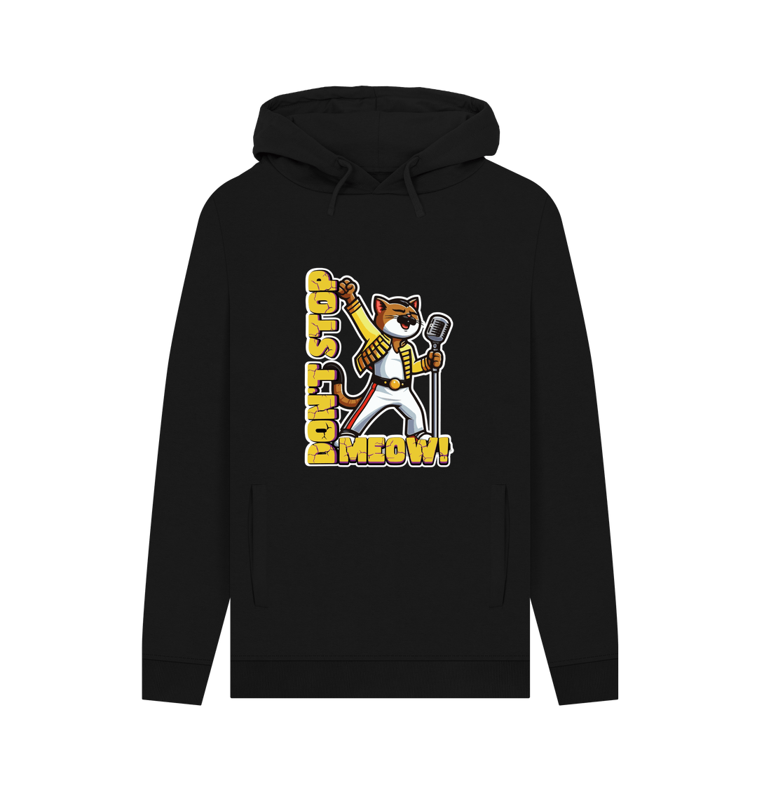 Black Don't Stop Meow Men's Hoodie