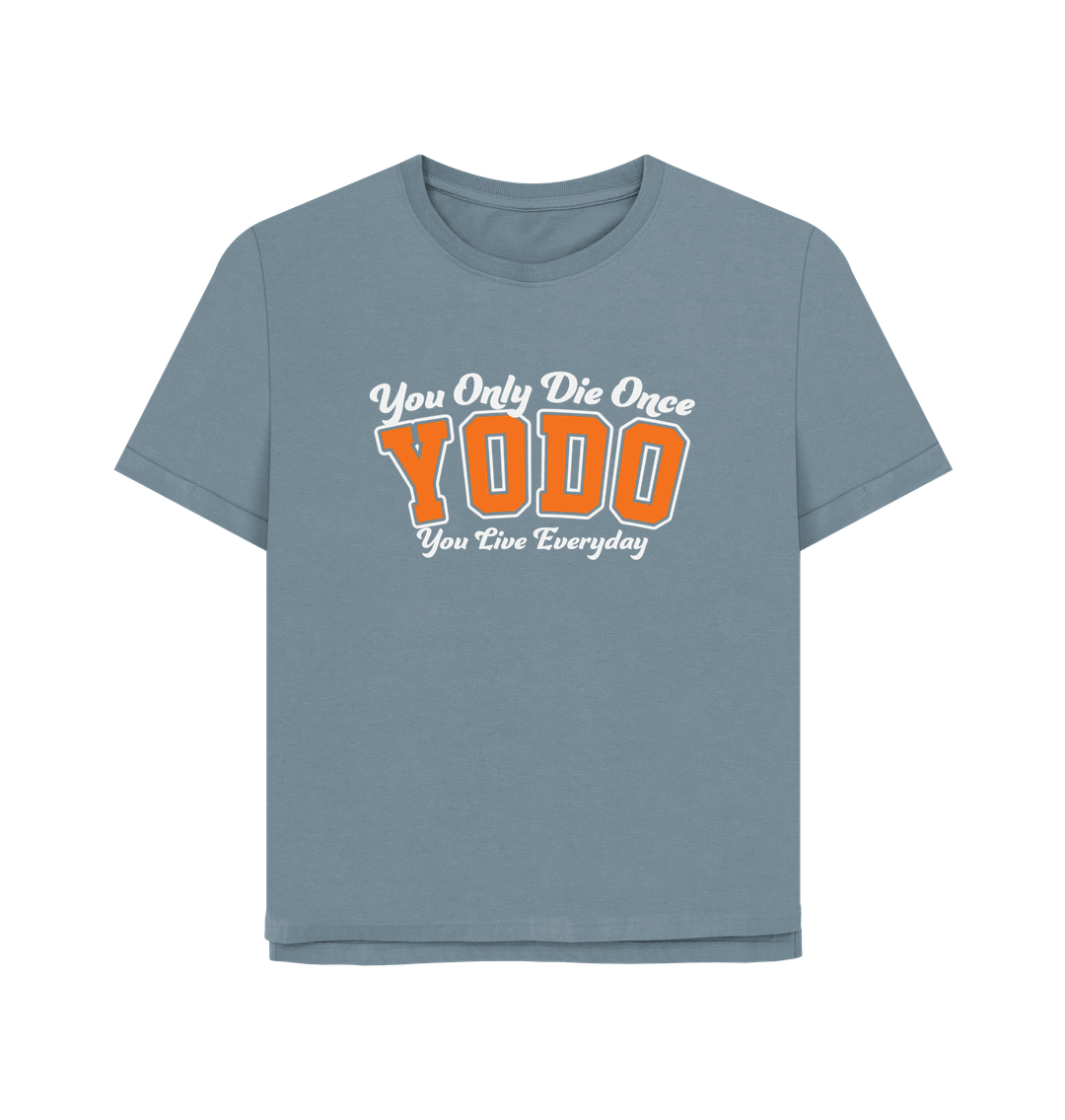 Stone Blue Yodo Women's Relaxed Fit T-shirt