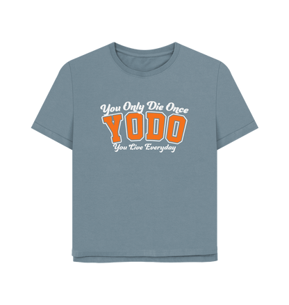 Stone Blue Yodo Women's Relaxed Fit T-shirt