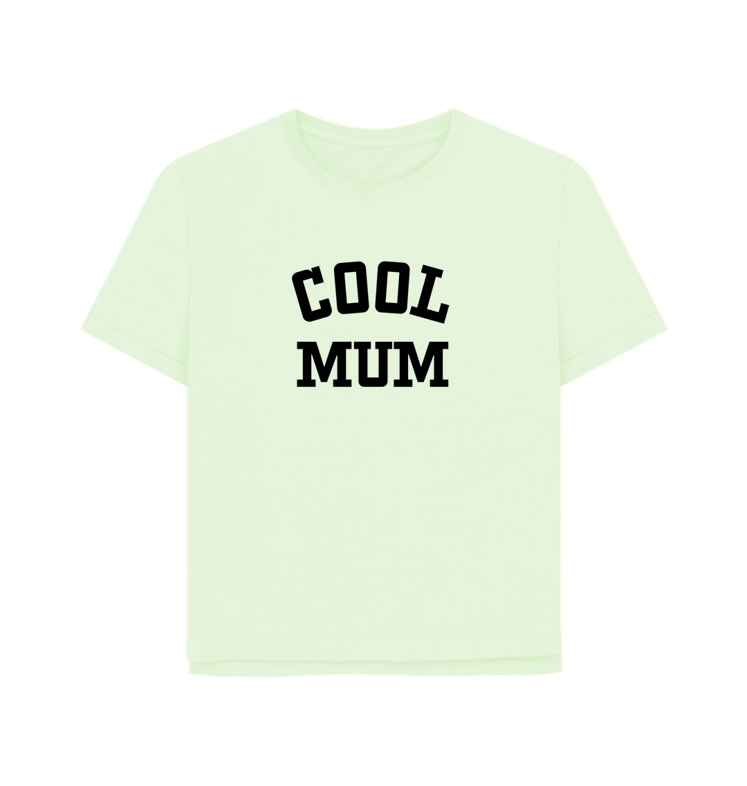 Pastel Green Cool Mum Women's Relaxed Fit T-shirt