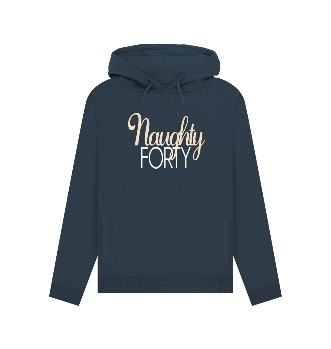 Navy Blue Naughty Forty Women's Hoodie
