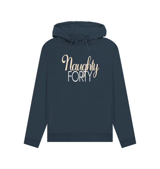 Navy Blue Naughty Forty Women's Hoodie
