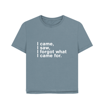 Stone Blue Printed T-shirt