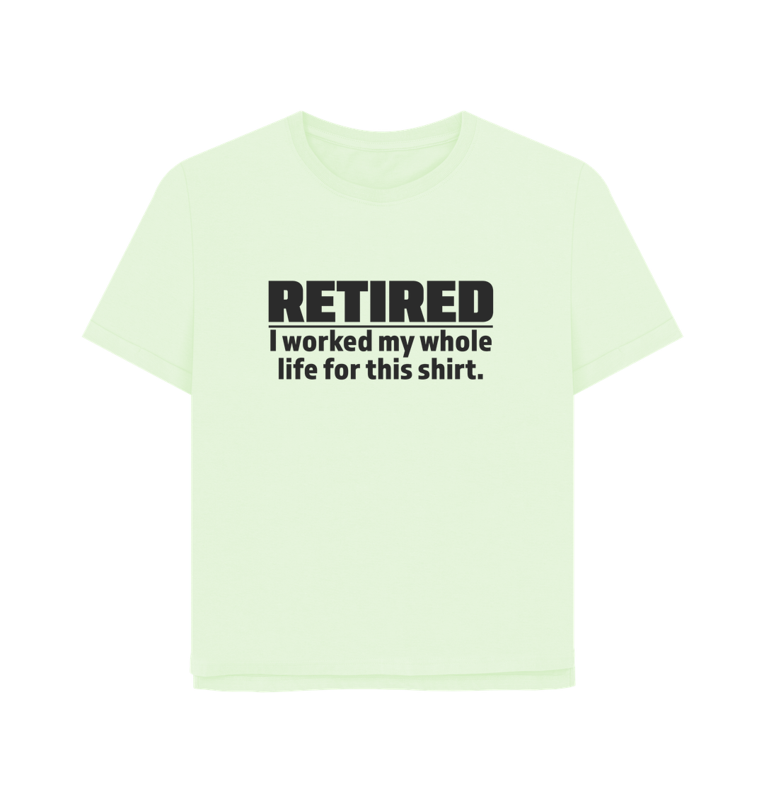 Pastel Green Retired Women's Relaxed Fit T-shirt