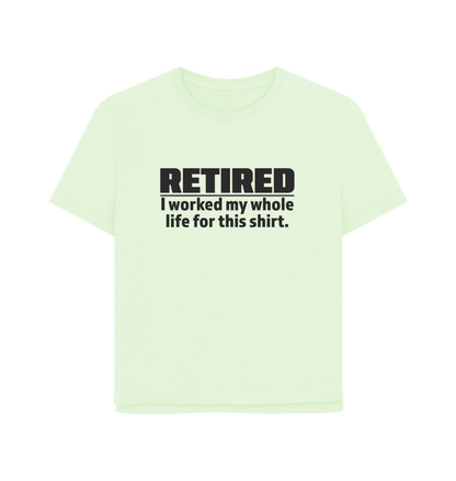 Pastel Green Retired Women's Relaxed Fit T-shirt