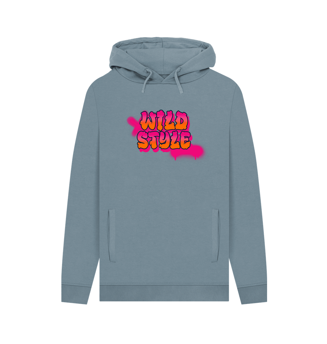 Stone Blue Wild Style Men's Hoodie