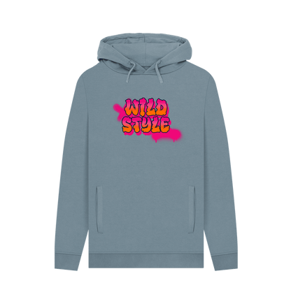 Stone Blue Wild Style Men's Hoodie