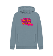 Stone Blue Wild Style Men's Hoodie