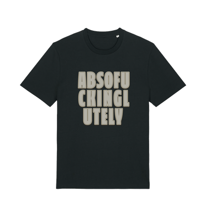 Black t-shirt with a funny slogan 