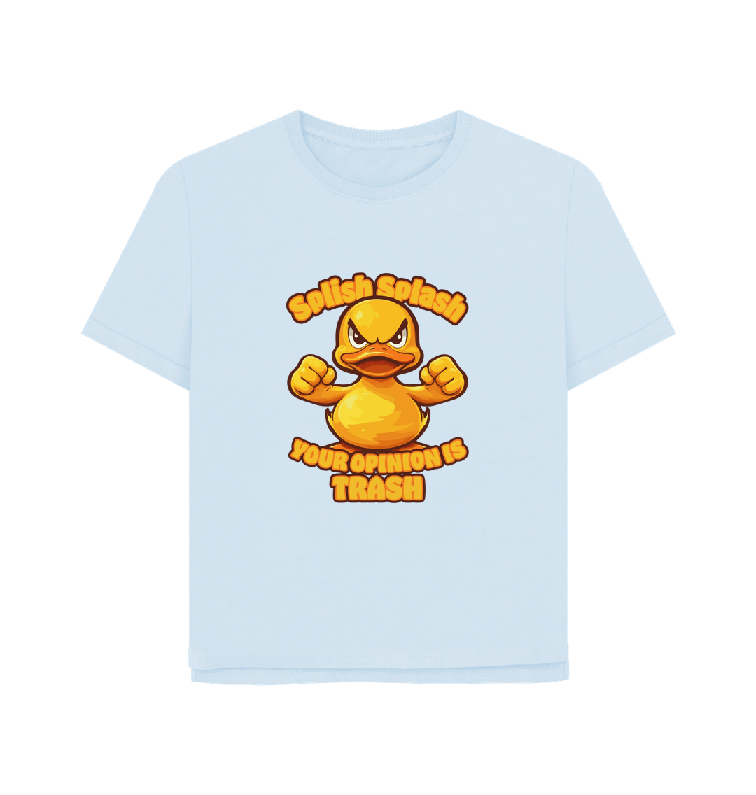 Sky Blue Splish Splash Women's Relaxed Fit T-shirt