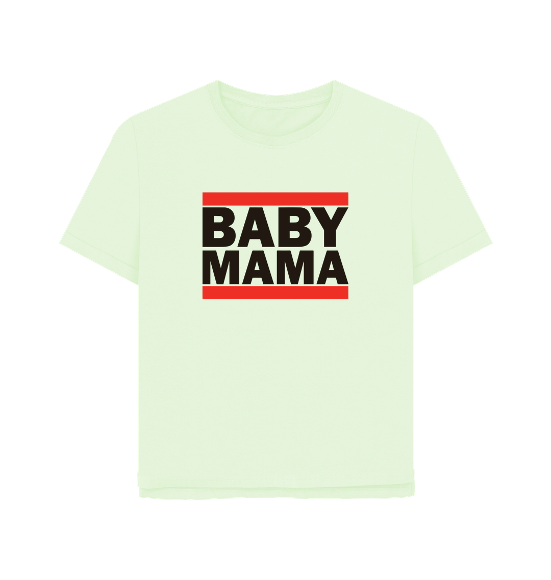 Pastel Green Baby Mama Women's Relaxed Fit T-shirt