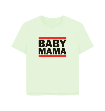 Pastel Green Baby Mama Women's Relaxed Fit T-shirt