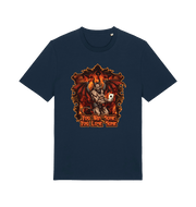 Navy music t-shirt with the graphic of the devil holding a playing card