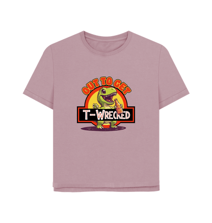 Mauve T-Wrecked Women's Relaxed Fit T-shirt