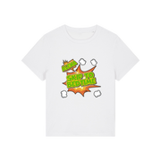 white funny slogan t-shirt with 'alexa skip to bedtime'