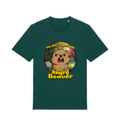  Green Animal T-shirt with the graphic of a beaver