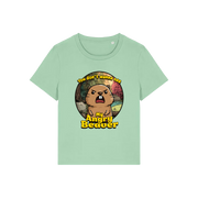 green rude t-shirt with the graphic of a beaver and the slogan 'you don't wanna see my angry beaver'