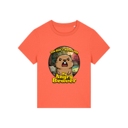 orange rude t-shirt with the graphic of a beaver and the slogan 'you don't wanna see my angry beaver'