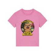 pink rude t-shirt with the graphic of a beaver and the slogan 'you don't wanna see my angry beaver'