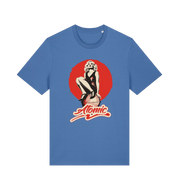 Blue music t-shirt inspired by an iconic punk band