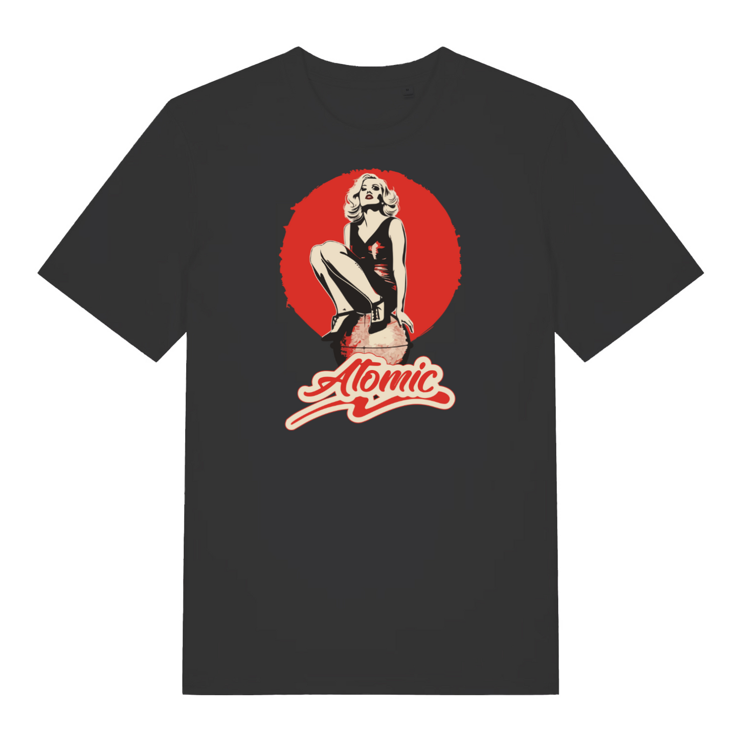 black music t-shirt with a graphic that is inspired by the iconic band blondie