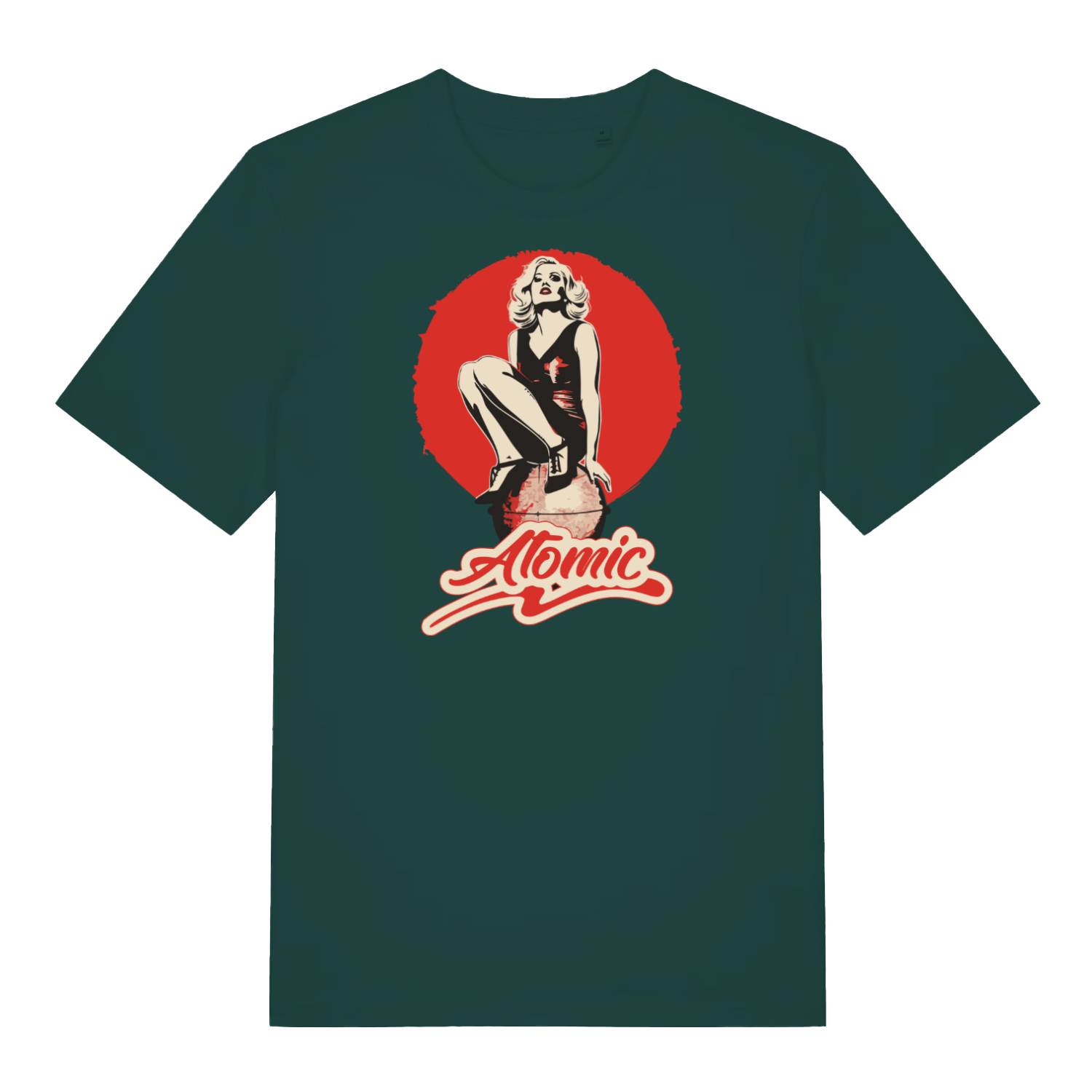 green music t-shirt with a graphic that is inspired by the iconic band blondie