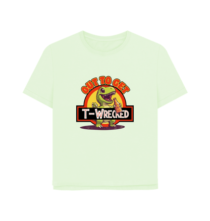 Pastel Green T-Wrecked Women's Relaxed Fit T-shirt